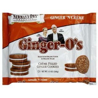 Newman's Own Organics Ginger O's Ginger 'N Creme Cookies, 13 oz (Pack of 6)