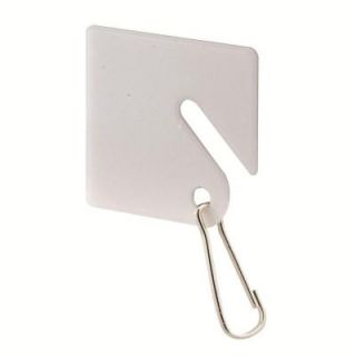 Prime Line White Plastic Key Tag with Hook EP 4269