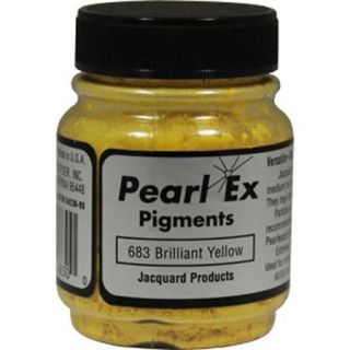 Jacquard Pearl Ex Color #683 BRIGHT YELLOW Powdered Pigment Water Soluble .5 oz