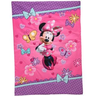 Disney Minnie Mouse Bow Power 4 Piece Toddler Bedding Set