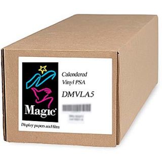 Magiclee/Magic DMVLA5 42 x 75 Coated Matte Pressure Sensitive Calendered Vinyl, White, Roll