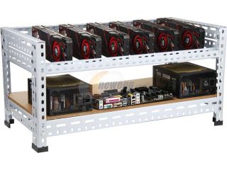 DIYPC  Ultimate Miner V1 Open Air  Bench Computer Case Rack for Cryptocurrency (Bitcoin, Litecoin, Feathercoin) GPU mining – PC components not included