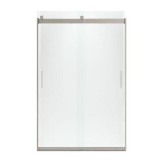 KOHLER Levity 44 5/8 in. x 74 in. Semi Framed Bypass Shower Door with Handle in Nickel K 706008 L MX