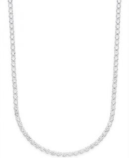 Giani Bernini Cubic Zirconia Tennis Necklace in Sterling Silver