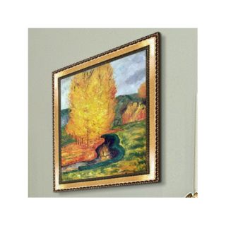La Pastiche By the Stream, Autumn, 1885 by Paul Gauguin Framed