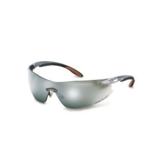 Harley Davidson HD800 Series Safety Glasses with Silver Mirror Tint Hardcoat Lens and Silver Tempels Frame HD802