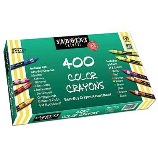 Sargent Art Best Buy 400 Assortment Standard Crayons