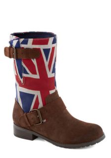 BC Footwear Sojourn Soon Boot in Union Jack  Mod Retro Vintage Boots