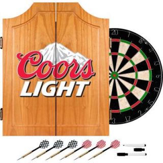Trademark Wood Finish Dart Cabinet Set   Coors Light CL7000