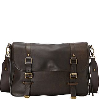 OiOi Chocolate Leather Mens Messenger