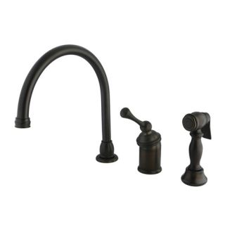 Buckingham Single Handle Kitchen Faucet with Spray by Kingston Brass