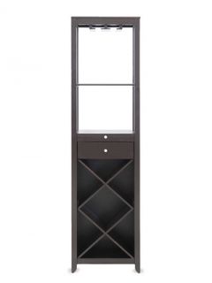 Modern Wood Wine Tower by Design Studios