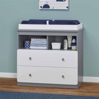 Cosco Willow Lake Changing Table, White/Gray