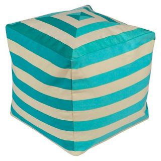 Celene Stripes Cube Pouf 18 x 18