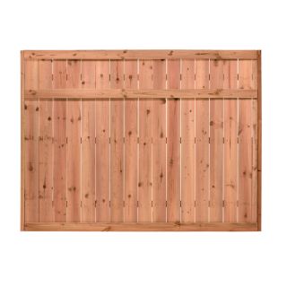 Color Treated Stain Pressure Treated Pine Privacy Fence Panel (Common: 8 ft x 6 ft; Actual: 8 ft x 6 ft)