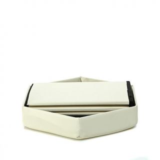Hexagon Shaped Folding Storage Ottoman with Removable Lid   7678900