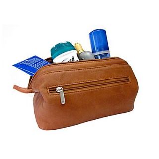 Royce Leather Toiletry Bag, Tan Leather