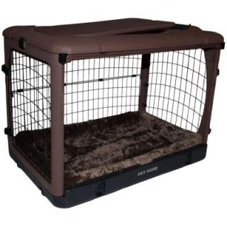 Pet Gear The Other Door 42 in. L x 28 in. W x 28 in. H Steel Crate with Pad in Chocolate PG5942BCH