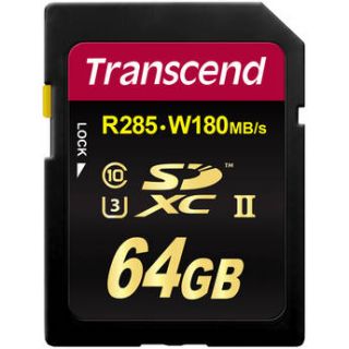 Transcend 64GB Ultimate UHS II SDXC Memory Card (U3) TS64GSD2U3