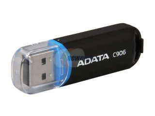 ADATA Classic Series C906 16GB USB 2.0 Flash Drive (Black) Model AC906 16G RBK