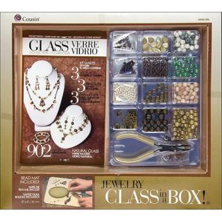 Cousin Jewelry Class in a Box Kit, Naturals Glass