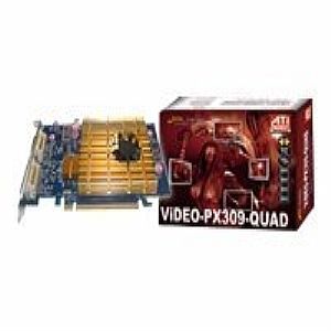 Jaton VIDEO PX309 QUAD   Graphics card   Radeon HD 3450   512 MB DDR2   PCI Express 2.0   6 x DVI