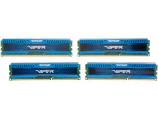 Patriot Viper 3 Low Profile Blue 32GB (4 x 8GB) 240 Pin DDR3 SDRAM DDR3 2133 (PC3 17000) Desktop Memory Model PVL332G213C1QKB