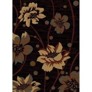 United Weavers Blossom Black 7 ft. 10 in. x 10 ft. 6 in. Area Rug 540 01870 912