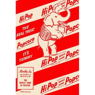 Hipop Movie Show Popcorn The Real Treat Vintage Advertisement by