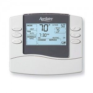 Aprilaire 8466 Thermostat, Programmable Dual Powered Universal Thermostat   2 Heat/1 Cool