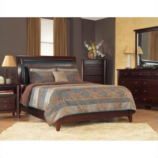 Modus City II Faux Leather Storage Bed in Coco 4 Piece Bedroom Set   365751 4PKG