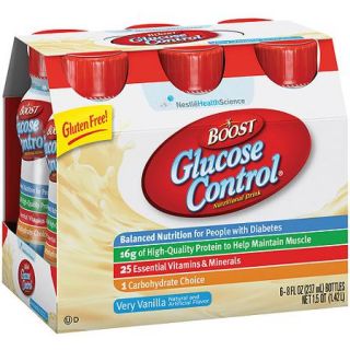 Boost Glucose Control Very Vanilla Nutritional Drink, 8 Ounce, 6 Count