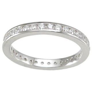 Plutus kkr6757a 925 Sterling Silver Eternity Ring Size 6