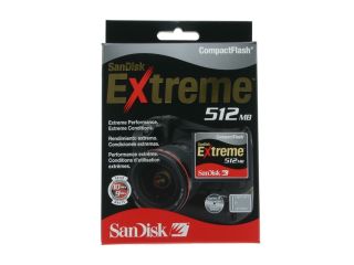 SanDisk Extreme 512MB Compact Flash (CF) Flash Media Model SDCFX 512 786