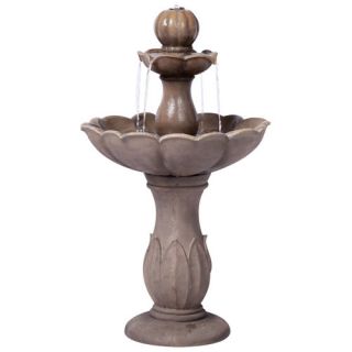 Lyon Outdoor Resin Tiered Fountain by Alfresco Home