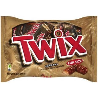 TWIX Caramel Fun Size Chocolate Cookie Bar Candy Bag, 11.4 oz