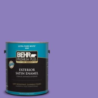 BEHR Premium Plus 1 gal. #P560 5 Unimaginable Satin Enamel Exterior Paint 940001