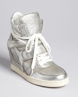 Ash Lace Up High Top Wedge Sneakers   Coolter