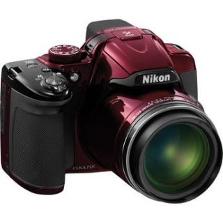 Used Nikon COOLPIX P520 Digital Camera (Red) 26398