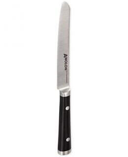Anolon Cutlery 5 Japanese Stainless Steel Serrated Utility Knife with