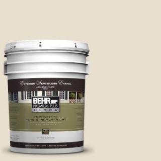 BEHR Premium Plus Ultra 5 gal. #PPL 60 Toasted Barley Semi Gloss Enamel Exterior Paint 585005
