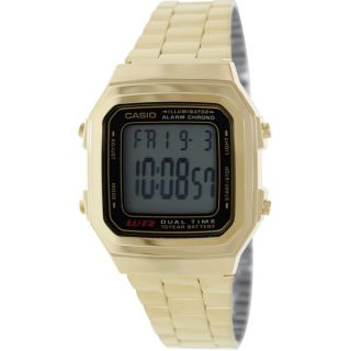 Casio Mens Core A178WGA 1A Goldtone Stainless Steel Quartz Watch with