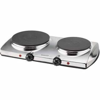 Brentwood TS 372 1,440W Electric Double Hot Plate