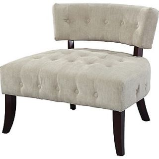 Powell Furniture Lady Slipper Fabric Accent Chair, Cream (893 620)