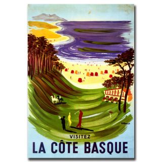 La Cote Basque by Bernard Villemont Vintage Advertisement on Wrapped