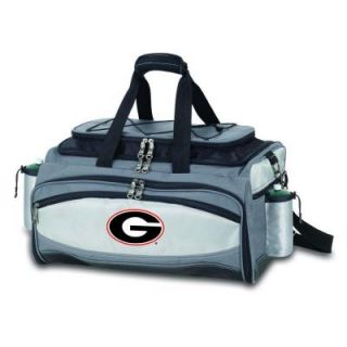Picnic Time Vulcan Georgia Tailgating Cooler and Propane Gas Grill Kit with Embroidered Logo 770 00 175 182