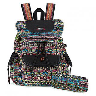 Sakroots Artist Circle Flap Backpack  Women's   Radiant One World