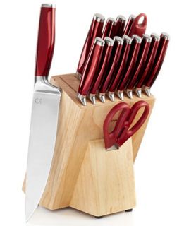 Martha Stewart Collection 16 Piece Red Lacquer Cutlery Set