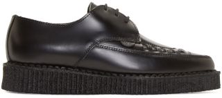 Underground: Black Leather Barfly Creepers