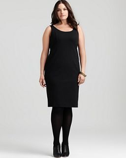 Eileen Fisher Plus Size Sleeveless Stretch Ponte Knit Sheath Dress